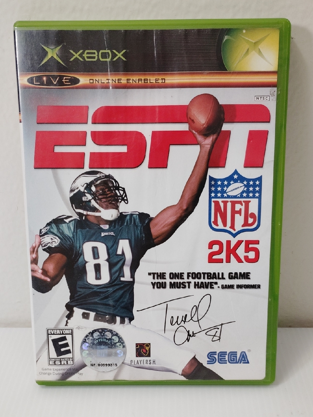 Microsoft Xbox ESPN NFL 2K5 - Red and Green Cover